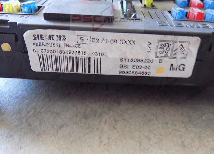 Scatola fusibili interno abitacolo SIEMENS 9650584680 Peugeot 206 01-05 1.1 - immagine 3