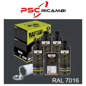KIT VERNICE ANTIGRAFFIO 4L RAL 7016 GRIGIO ANTRACITE RAPTOR